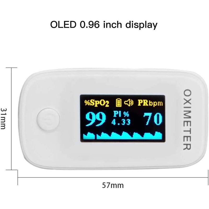 ComDent Finger Fingertip Blood Oxygen Meter SPO2 OLED Pulse Heart