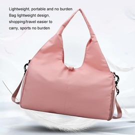 AIXXCUVQ Yoga Mat Bag Gym Fitness Handbags for Women Men with Dry Wet Separation 2. Large Capacity Polyester Hand Luggage Bag, Yellowish Green