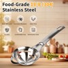 BooMetCheer Stainless Steel Egg Yolk White Separator for Raw Eggs,6-Hole