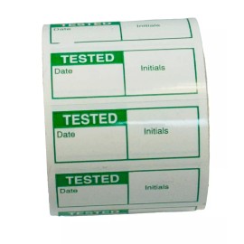 Labels and More 350 Labels 1-1/2" x 5/8" GREEN CALIBRATION TESTED Quality Control Stickers