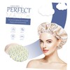 WOONEKY 2pcs Women Reusable Shower Cap Satin-lined Hair Dry Cap