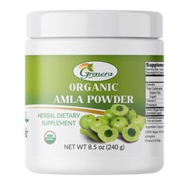Grenera Amla Powder (Amalaki/Indian Gooseberry) - 8.5 Ounce - Rich in Vitamin C, High ORAC Value, Lab Tested