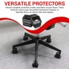 Floor Protector Castor Cups for Wooden Floors, Laminate, Linoleum Flooring,