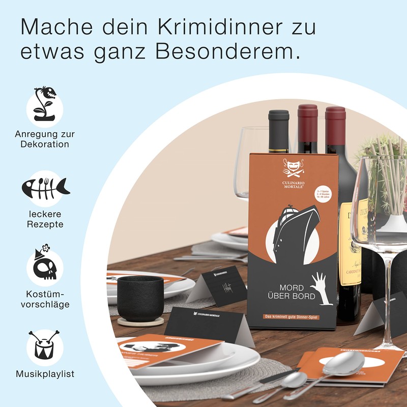 Culinario Mortale - Murder on board - The Crime Dinner