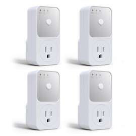 BSEED Single Outlet Surge Protector for Refrigerator, TV, PC & Home Appliance - Wall Voltage Protector with Ground & Protected Light Indicators, 120V, 15A, 4 Pack