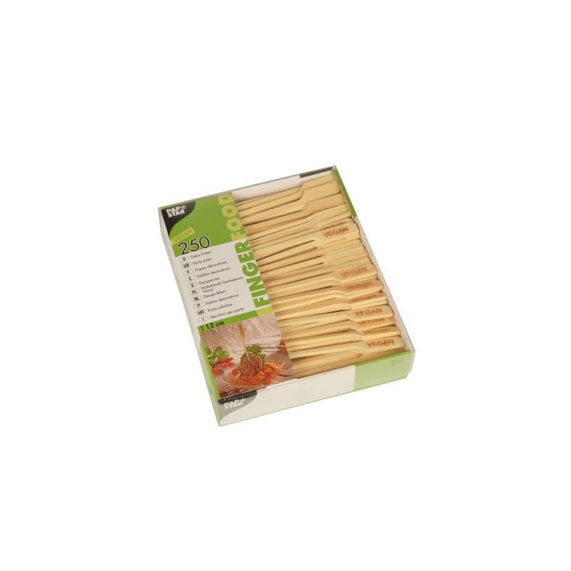 Papstar – ‘vegan’ finger food skewers 120 mm, 85928