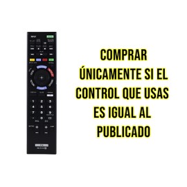 Control Remoto Compatible con Sony BRAVIA Smart TV, Modelos RM-YD103, RM-YD102 100% Compatible Directo, KDL-32W700B KDL-40W580B KDL-40W590B KDL-40W600B KDL-42W700B