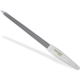 Solingen Nail File Manicure Sapphire Nail File Made in Germany Fine / Coarse Pedicure File in Various Lengths Nail Care for Hands and Feet (17.5 cm, Nail File White)