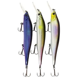 TSURINOYA 115SP Suspend Sea Bass Lure Magnum Lip Size 4.5 inches (115 mm) 0.6 oz (17.2 g) Jerking Method 80 Series Minnow X (3 Color Set-AEJ)