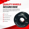CRYPTRIDER Skateboard Wheels, 52 x 30 mm, 100A PU, Set