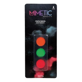 REV Paleta De Maquillaje De Fantasía Colores Neón Para Disfraz