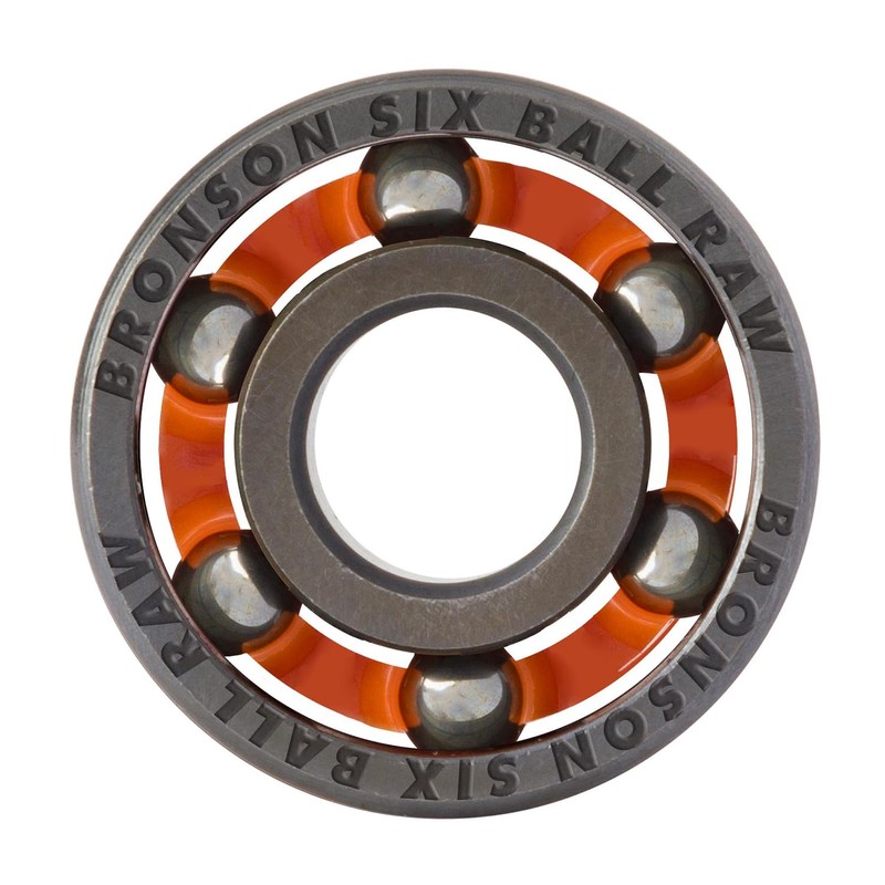 6-Ball Raw Bronson Skateboard Bearings