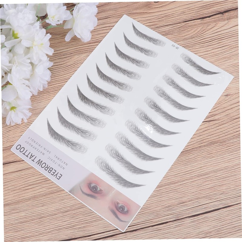 FOMIYES Create Brows in Seconds Easy-to-use Artificial Eyebrow Stickers Fibrosis