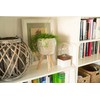 Decorasian Flower pot with integrated stand, braided from seagrass -