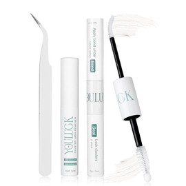YOULUCK 5D Lash Clusters Individual Lash Extensions Layered Fluffy Eyelashes Waterproof and Windproof Long-Lasting Lashes with Ultra-Thin Band Makeup For Girls Beginner Friendly:_Bond Seal & Remover & Tweezers (White Glue)
