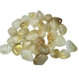 1/4 lb Tumbled Gold Citrine Gemstones Crystals Rocks Bulk Gems