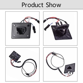 waltyotur 48V Charger Receptacle 602529 Replacement for EZGO TXT/RXV Golf Cart with Wires Delta-Q Charger