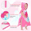 BTNEEU Bath Poncho Children's Bath Towels with Hood Mermaid Poncho