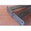 6 Pack - 8 inch Black Hidden L Shelf Bracket