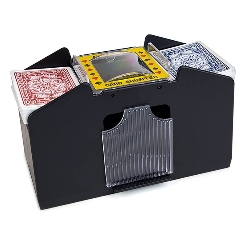 2 Decks Automatic Card Shuffler Automatic Playing Cards Shuffler Mixer