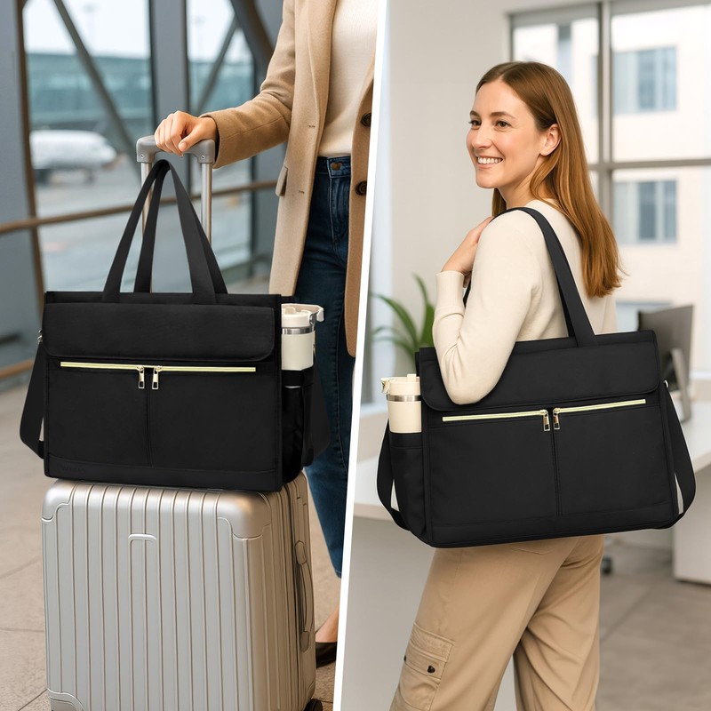 PASMAN Lunch Bag for Women with 15.6" Laptop Compartment, Insulated