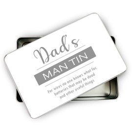 allaboutthebump DAD'S MAN TIN (Comedy Funny Present Gift for Birthday Fathers Day Christmas Secret Santa)