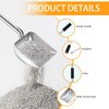 LYCC Cat Litter Scoop, Metal Cat Litter Scooper,Removable Long Handle