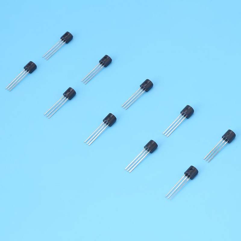 Akozon BC547 200pcs 10 Values NPN PNP Transistor Assortment Set
