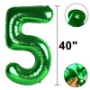 40 Inch Green Number 25 Digital Balloon,Jumbo Mylar Foil Helium