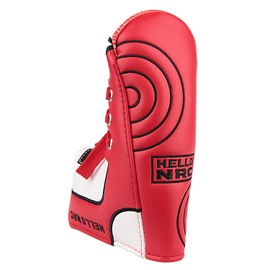 Golf Putter Cover Headcover Odyssey 2 Ball Mallet Magnetic Holder Fits Scotty Cameron Odyssey Pin Sneaker Style 3 Colors (Red, Blue, Black)