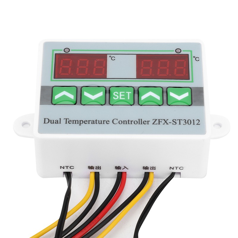 ZFX-ST3012 Intelligent Digital Temperature Controller Dual Display Electric Microcomputer Thermostat(12V