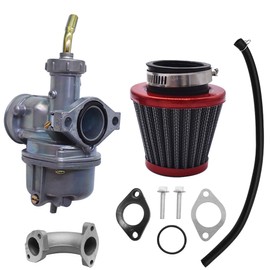 ALL-CARB PZ22 22mm Carburetor Carb with Air Filter Replacement for 110cc 125cc SSR Sunl Taotao Pit Bike ATV Replacement for Honda CRF70F 2004-2012