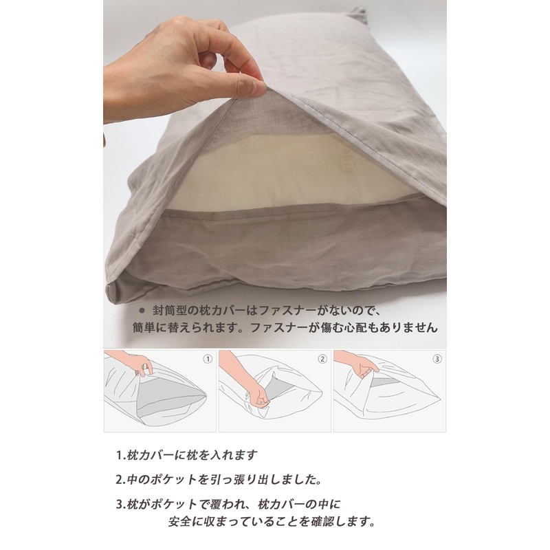 Pillowcase Gauze Cotton 100% High Quality Envelope Type Pillowcase Pillow