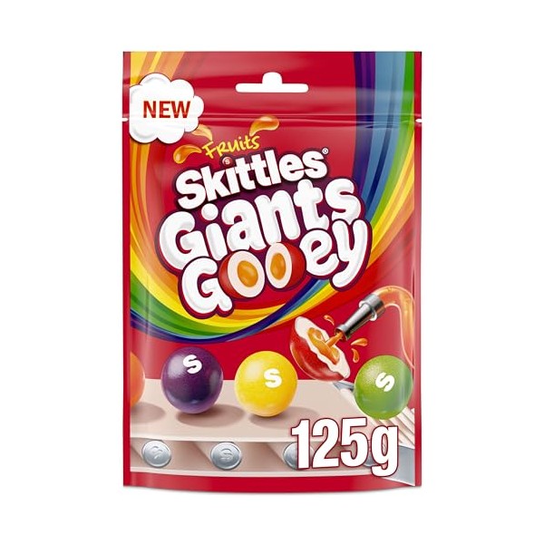 Skittles Giants Gooey Vegan Candy Bag 125g