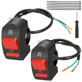 YOXUFA Mini Bike Kill Switch 7/8 On Off Dirt Bike Kill Switch for Predator 212cc 196cc 97cc Coleman CT100U CT200U BT200X Baja Warrior MB200 DB30 Motovox CRF50 XR50 TaoTao Coolster Apollo Motorcycle