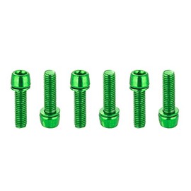 CNC Bike Bolts 6pcs M5x18 Screw for MTB Road Bike Green