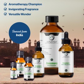 uh*Roh*Muh uh*Roh*Muh Premium Rosemary Essential Oil ct Camphor - Pure and Cruelty Free Essential Oil | Home Essential Diffuser Oil for Aromatherapy, Perfect for Hair Care, Skin Care - Sourced from India 1oz