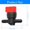 GLADFRESIT 2PCS Inline Fuel Switching Valve Durable Garden Machinery Accessories