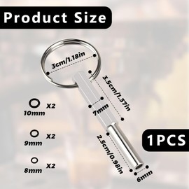 Jura oval head wrench, oval head wrench, oval head wrench with key ring, oval head wrench, Jura coffee machines, oval head bit repair tool, for Jura/Krups/Aeg fully automatic coffee machines