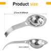 Premium Stainless Steel Egg Separator, Food-Grade Yolk White Filter, Durable
