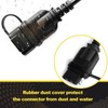 WALSIO 4 Way Flat Trailer Extension Coiled Cable, 4 Pin