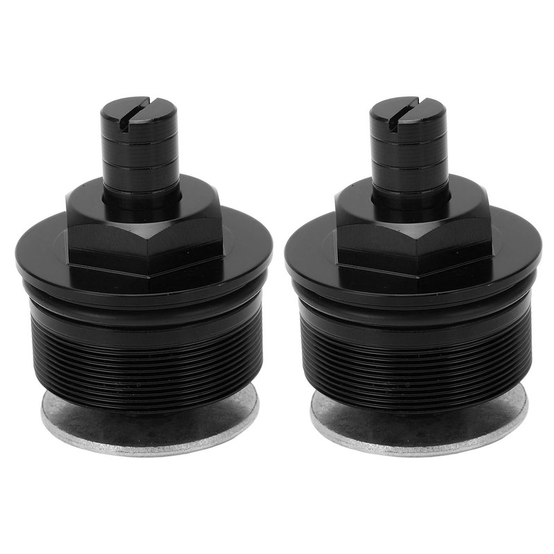 2 Pcs Preload Fork Cap Metal Front Shock Absorber Adjusters