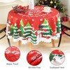 iEvery Round Christmas Tablecloth Wipe Clean Table Cloth 150cm, Polyester