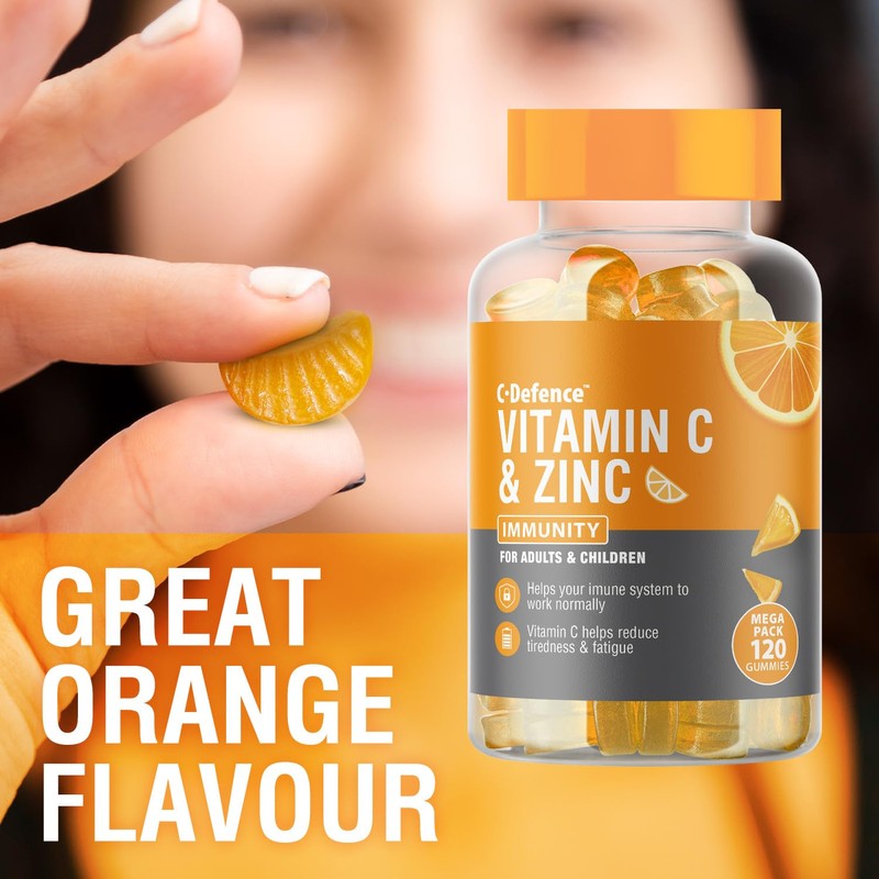 Vitamin C and Zinc Gummies by C Defence, Immunity, Vegan