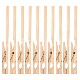 ULTECHNOVO Wooden Test Tube Clip Durable Practical Test Tube Holder for Laboratory Chemical Experiment Accessories 10 Pieces