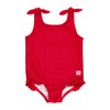 RuffleButts True Red Tie Shoulder One Piece - 4T