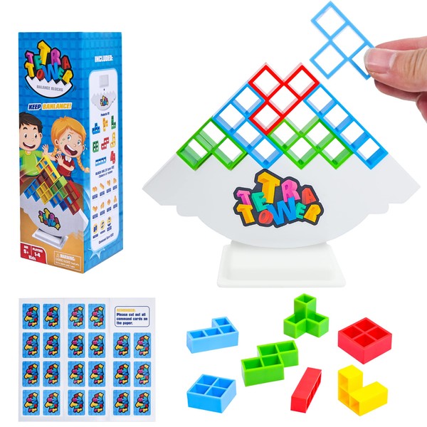 DAOUZL Blocs de Construction Tetris, Jeux de Empilables D'équilibre, Équilibrant Les Jouets dempilage, Montessori éducatifs Cadeaux d'anniversaire pour Garçons et Filles