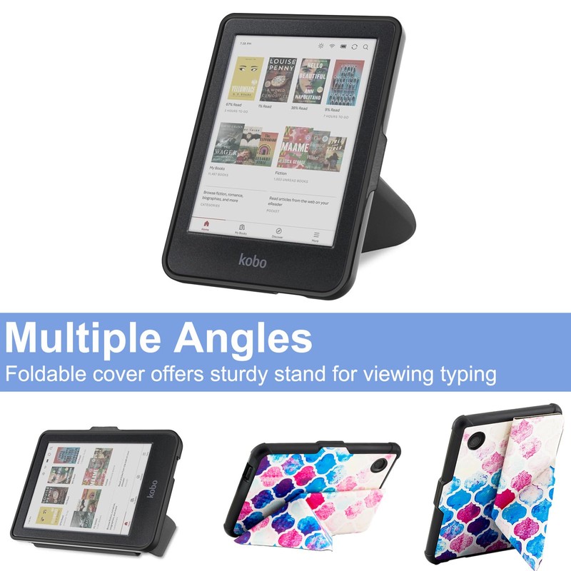 Case Compatible with 6" Kobo Clara Colour/BW (2024)/2E (2022)/Tolino Shine