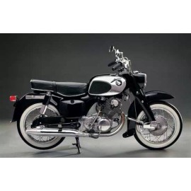 SCI HONDA CA77 DREAM BLACK REPLACEMENT SEAT COVER 1963 - 1969 COMPLETE WITH BELT