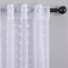KOUFALL White Sheer Curtains 84 Inches Long for Bedroom 2